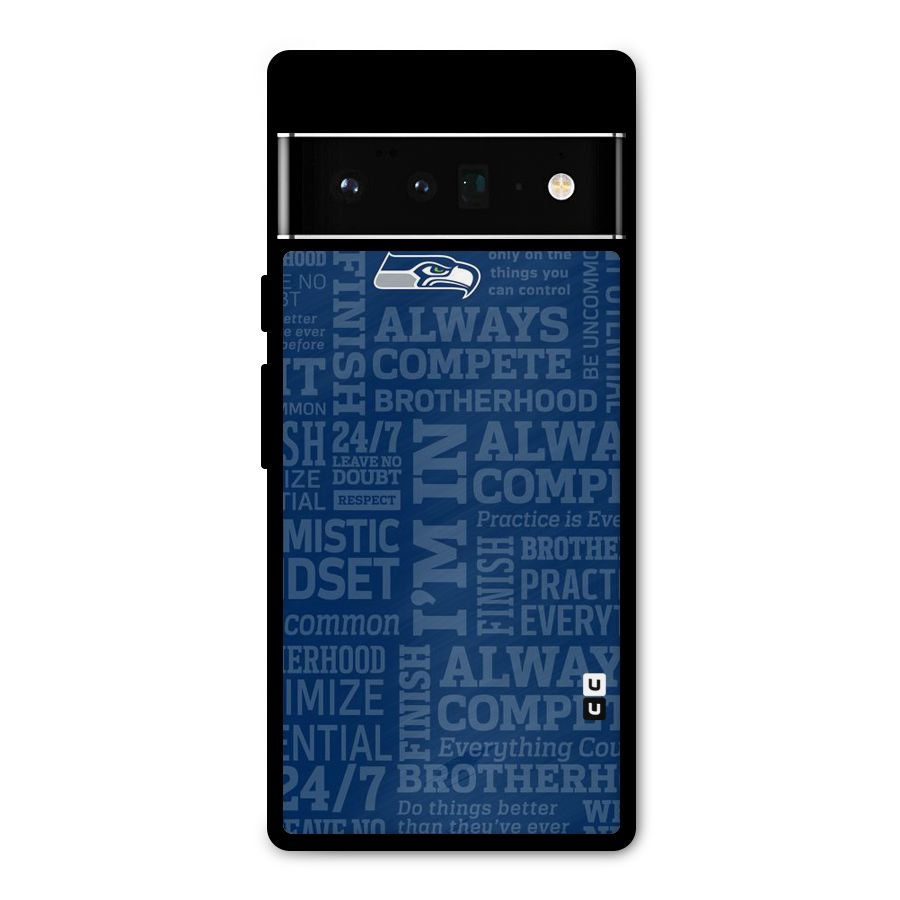 Optimistic Blue Metal Back Case for Google Pixel 6 Pro