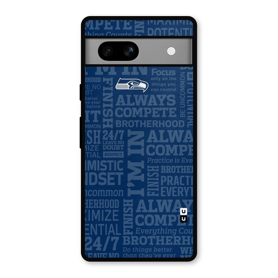 Optimistic Blue Metal Back Case for Google Pixel 7a