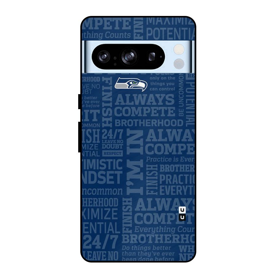 Optimistic Blue Metal Back Case for Google Pixel 8 Pro