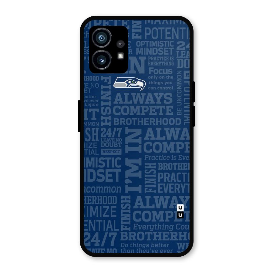 Optimistic Blue Metal Back Case for Nothing Phone 1