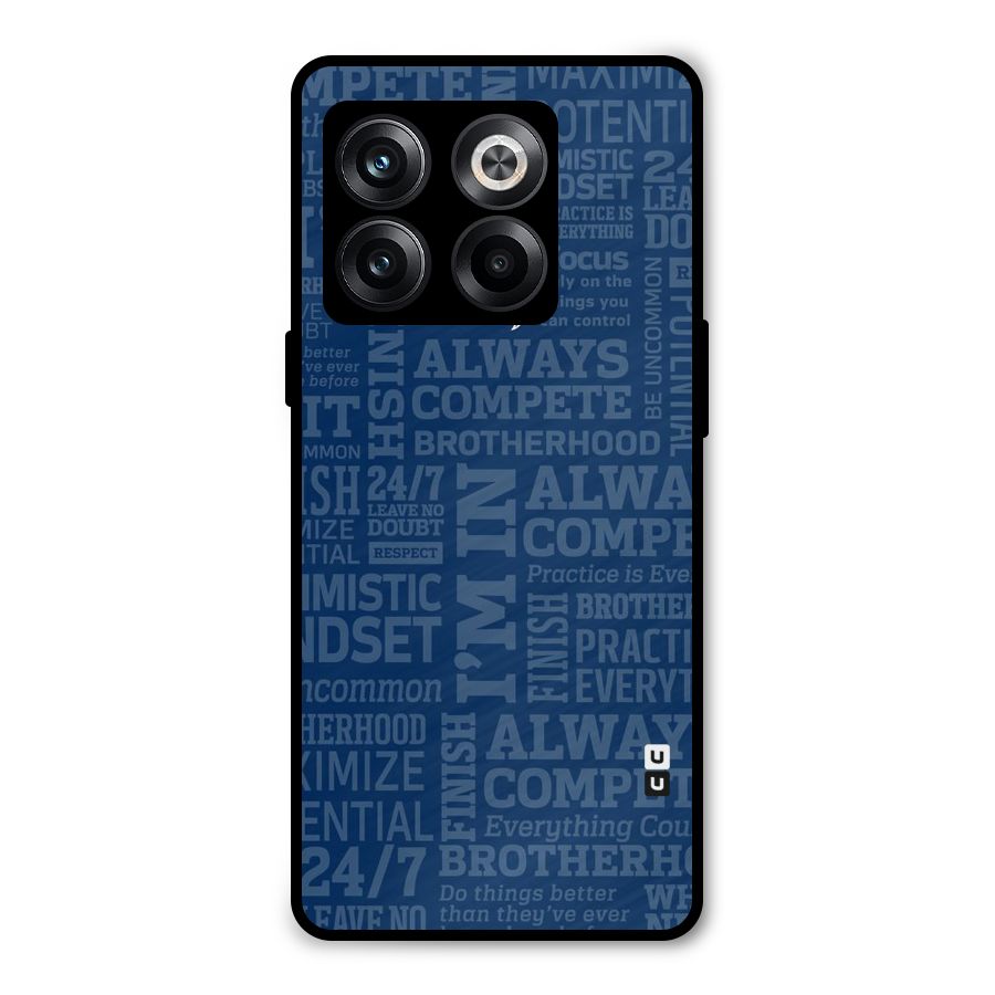 Optimistic Blue Metal Back Case for OnePlus 10T