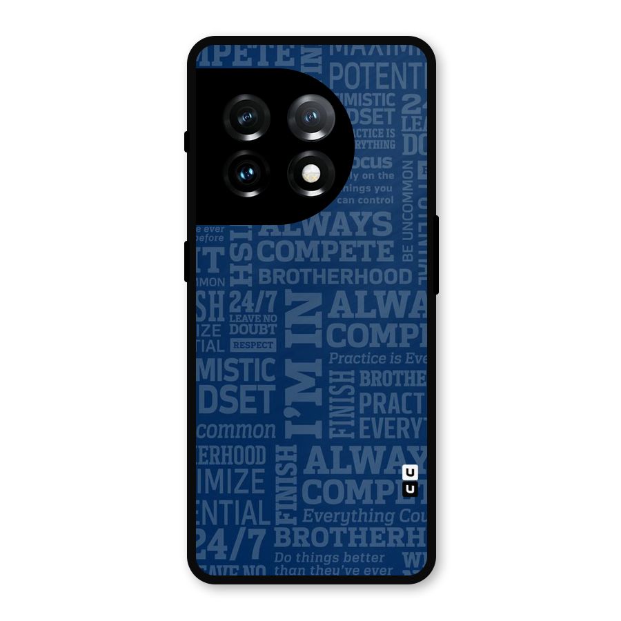 Optimistic Blue Metal Back Case for OnePlus 11