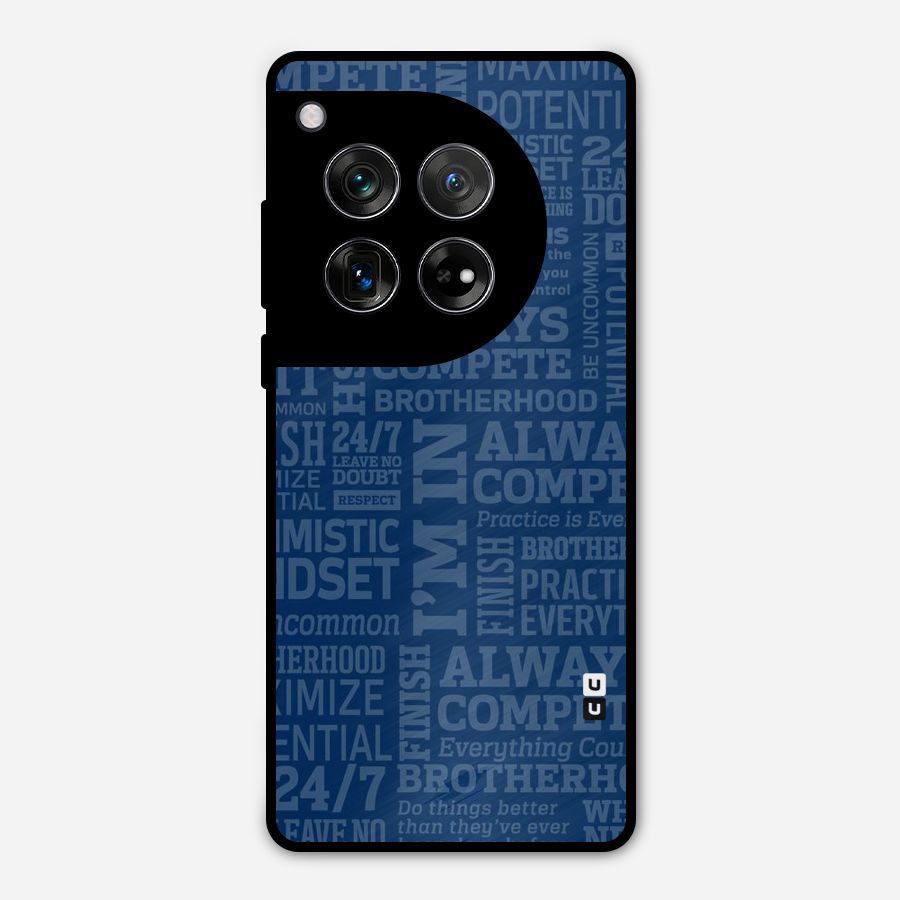 Optimistic Blue Metal Back Case for OnePlus 12