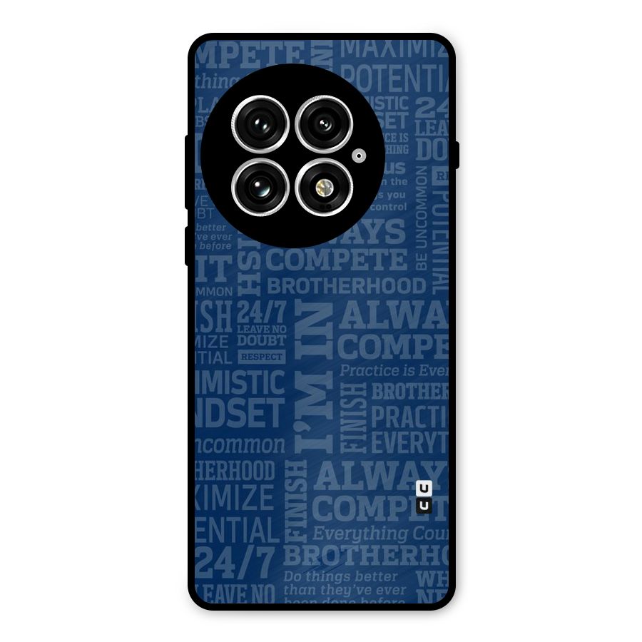 Optimistic Blue Metal Back Case for OnePlus 13