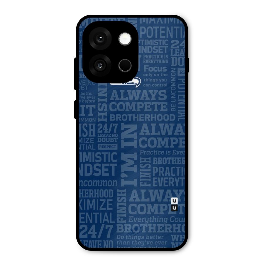 Optimistic Blue Metal Back Case for OnePlus 13s