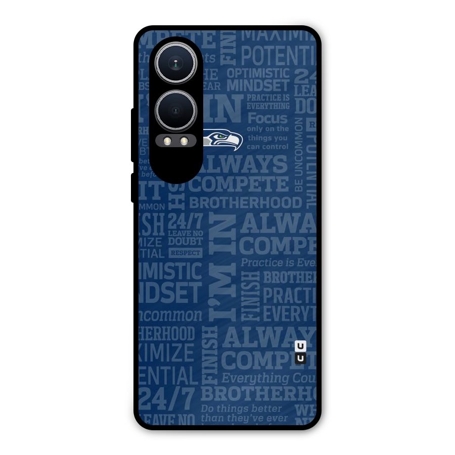 Optimistic Blue Metal Back Case for OnePlus Nord CE4 Lite