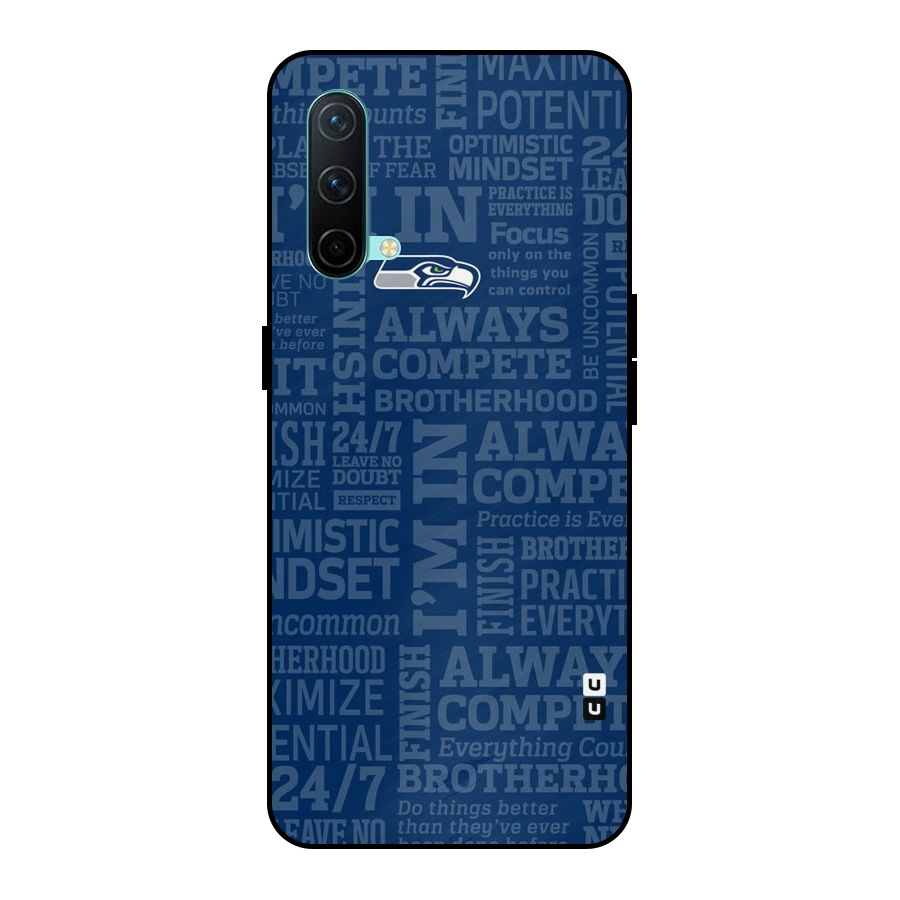 Optimistic Blue Metal Back Case for OnePlus Nord CE 5G