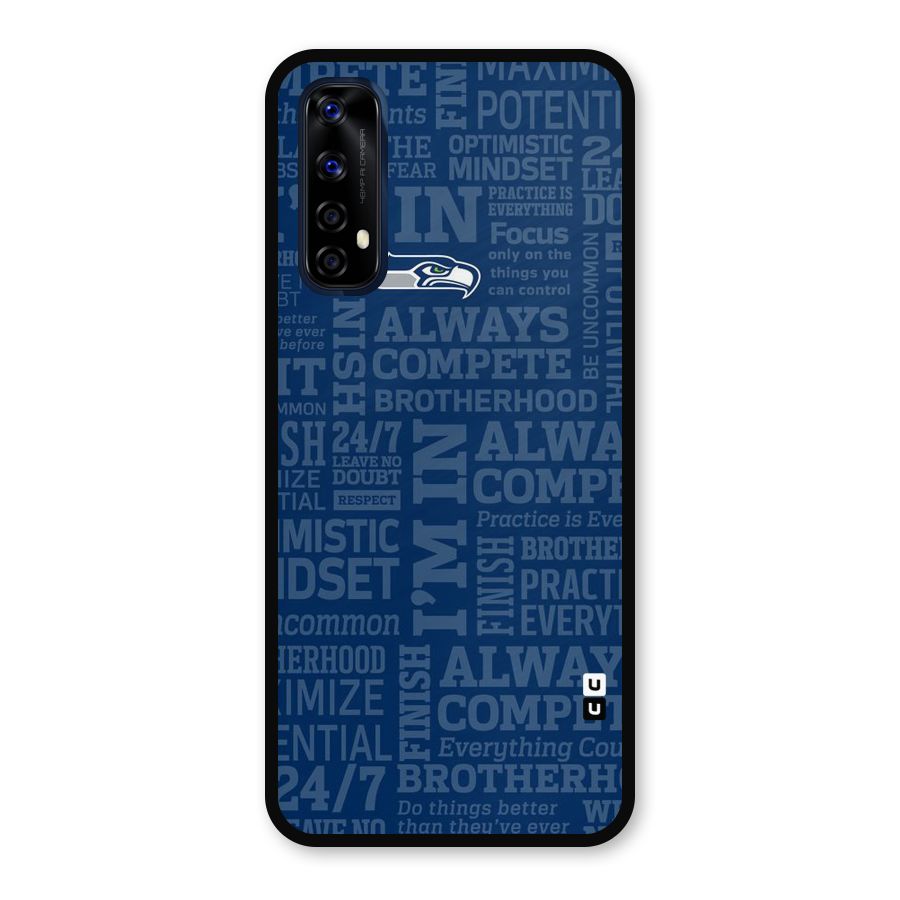 Optimistic Blue Metal Back Case for Realme 7