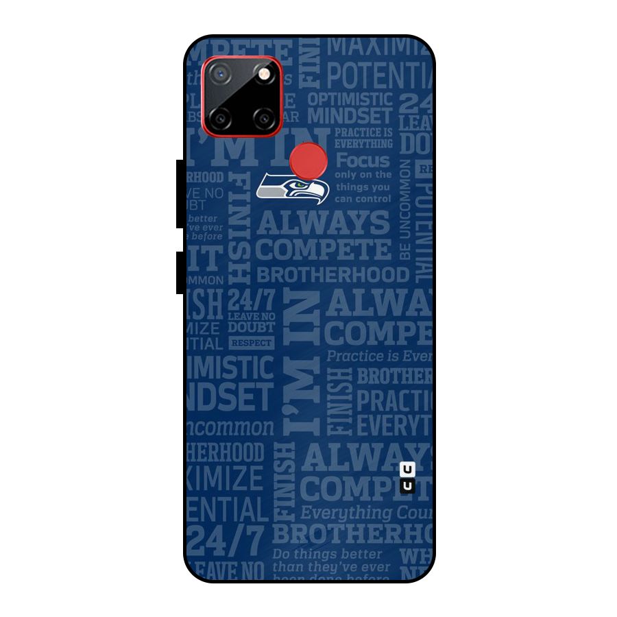 Optimistic Blue Metal Back Case for Realme C12