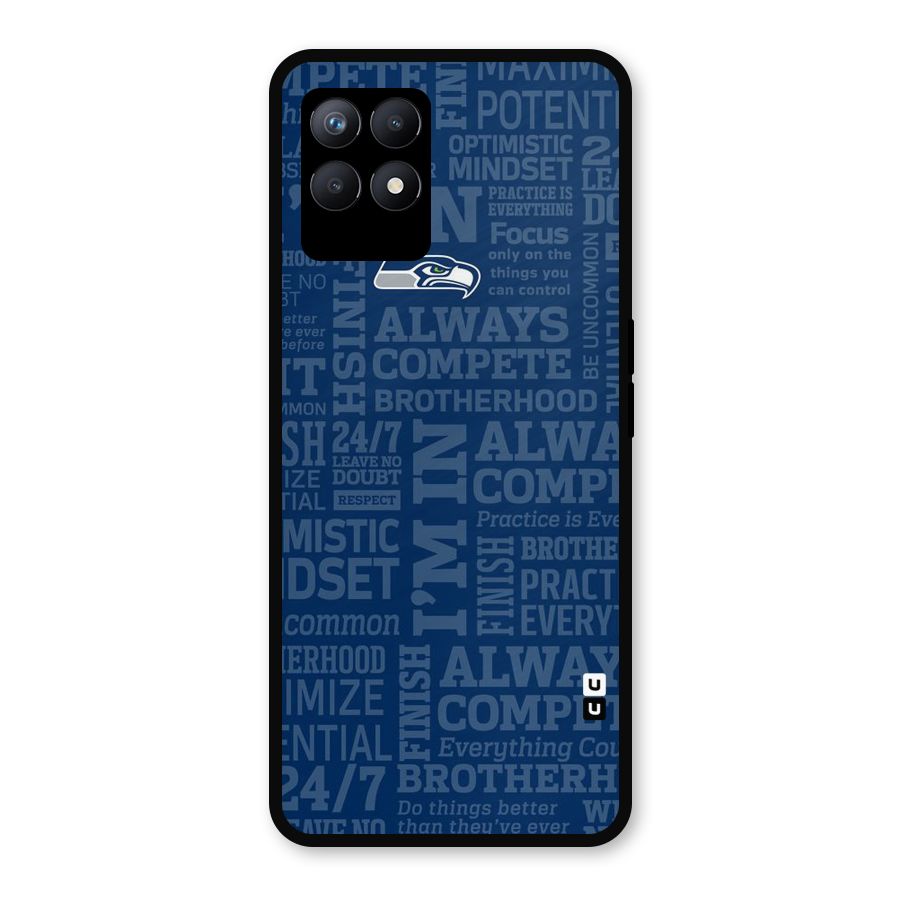 Optimistic Blue Metal Back Case for Realme Narzo 50
