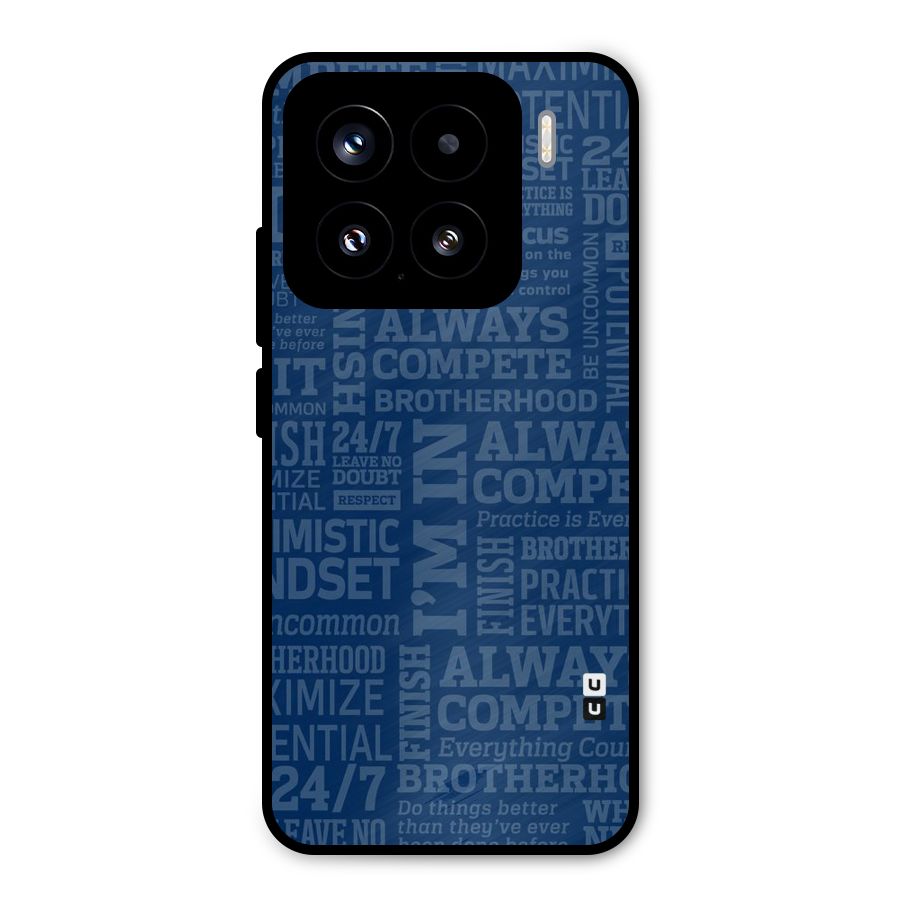 Optimistic Blue Metal Back Case for Xiaomi 15