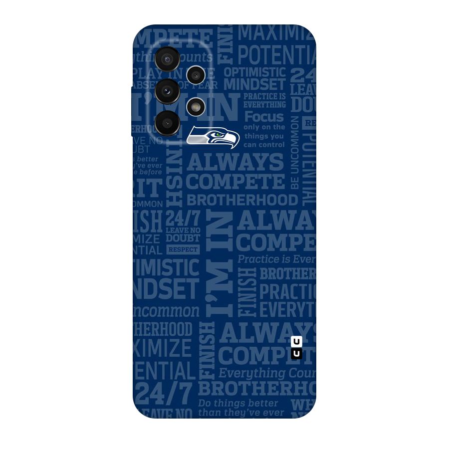 Optimistic Blue Original Polycarbonate Back Case for Galaxy A23