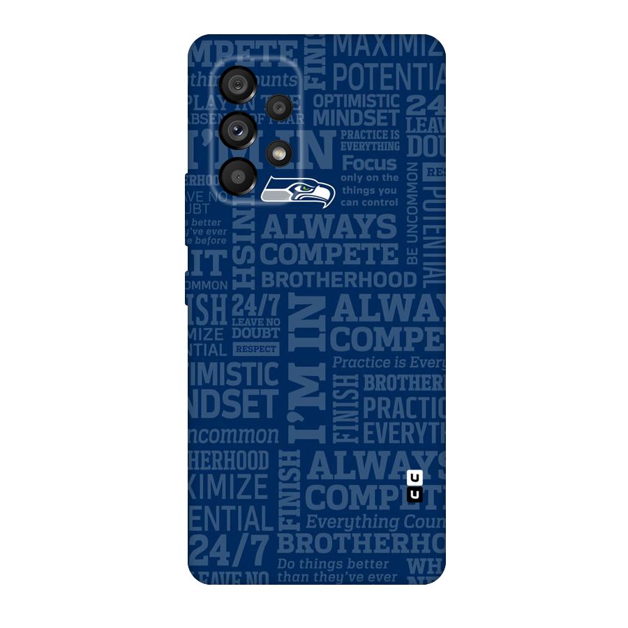 Optimistic Blue Original Polycarbonate Back Case for Galaxy A53 5G