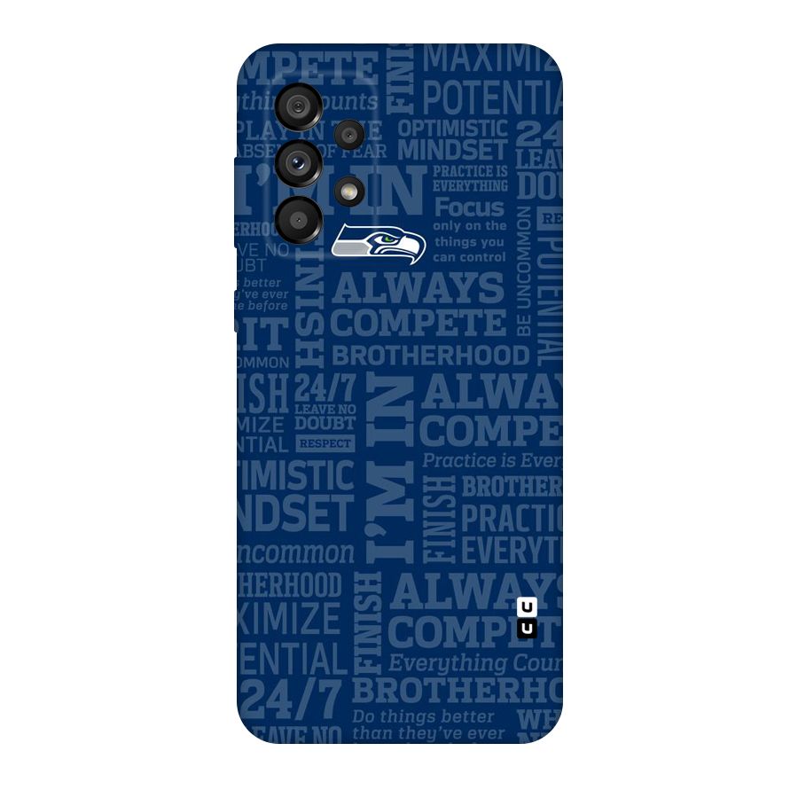 Optimistic Blue Original Polycarbonate Back Case for Galaxy A73 5G