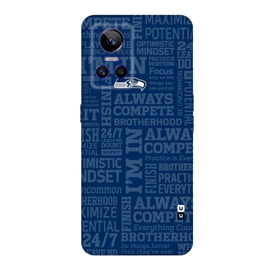 Optimistic Blue Original Polycarbonate Back Case for Realme GT Neo 3