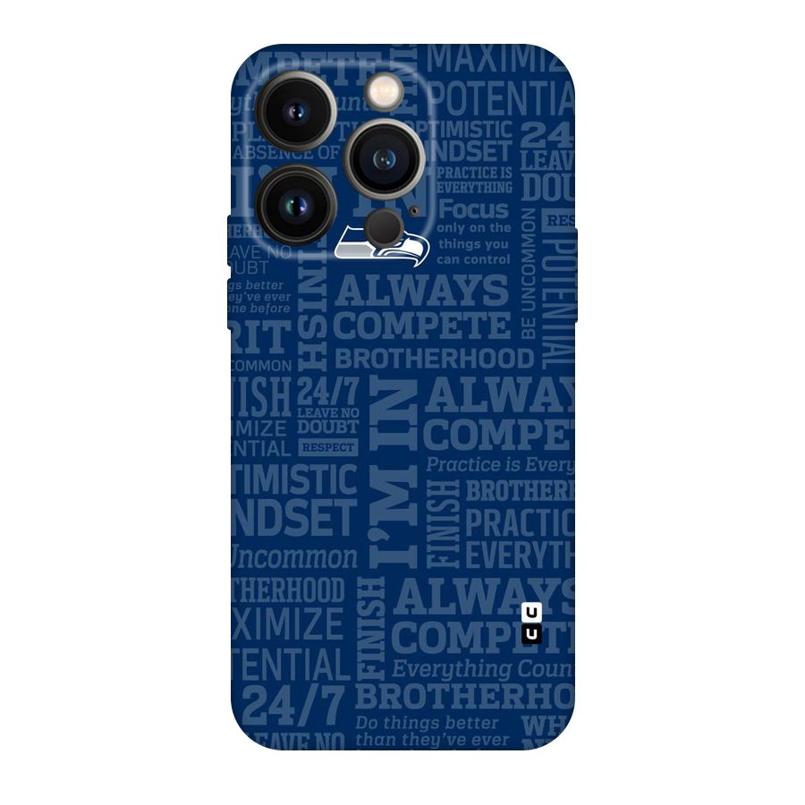 Optimistic Blue Original Polycarbonate Back Case for iPhone 14 Pro