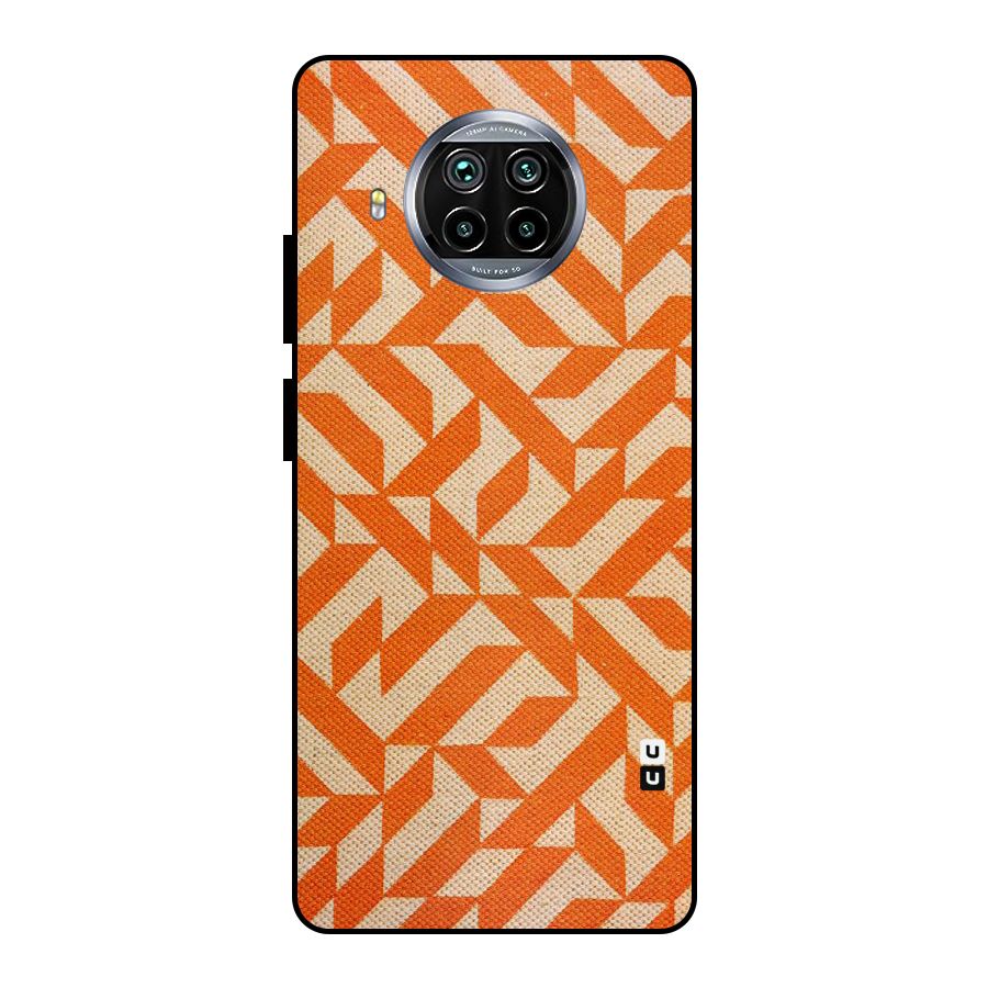 Orange Beige Pattern Metal Back Case for Mi 10i