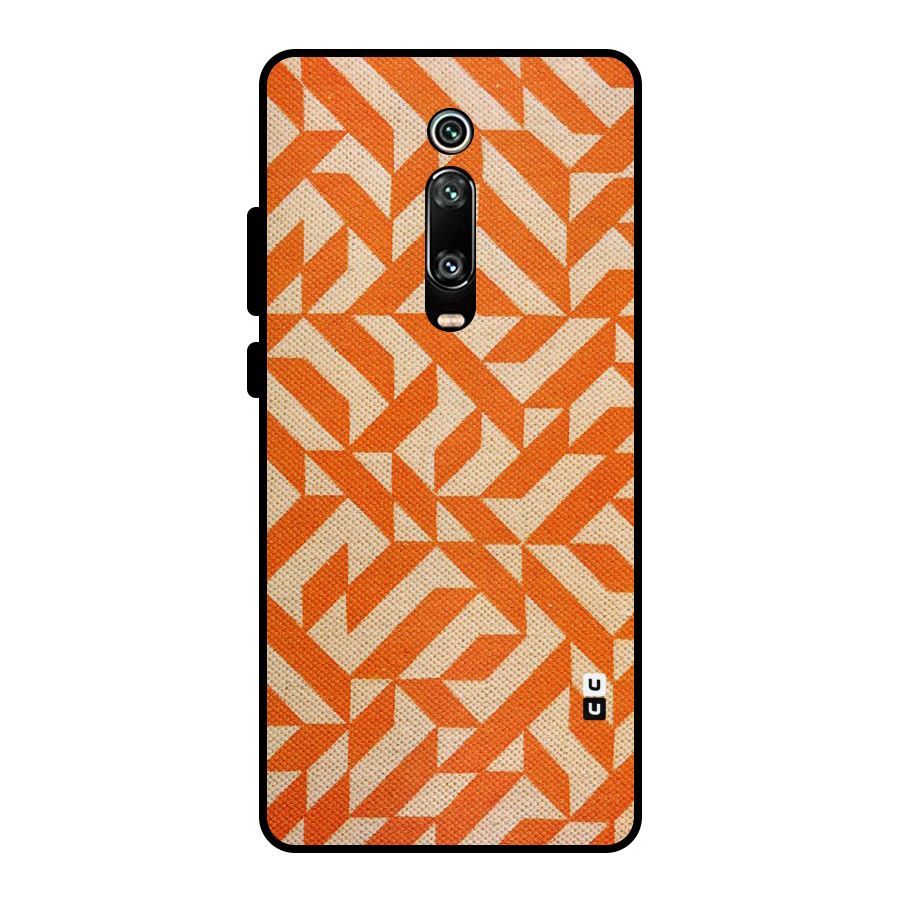 Orange Beige Pattern Metal Back Case for Redmi K20 Pro