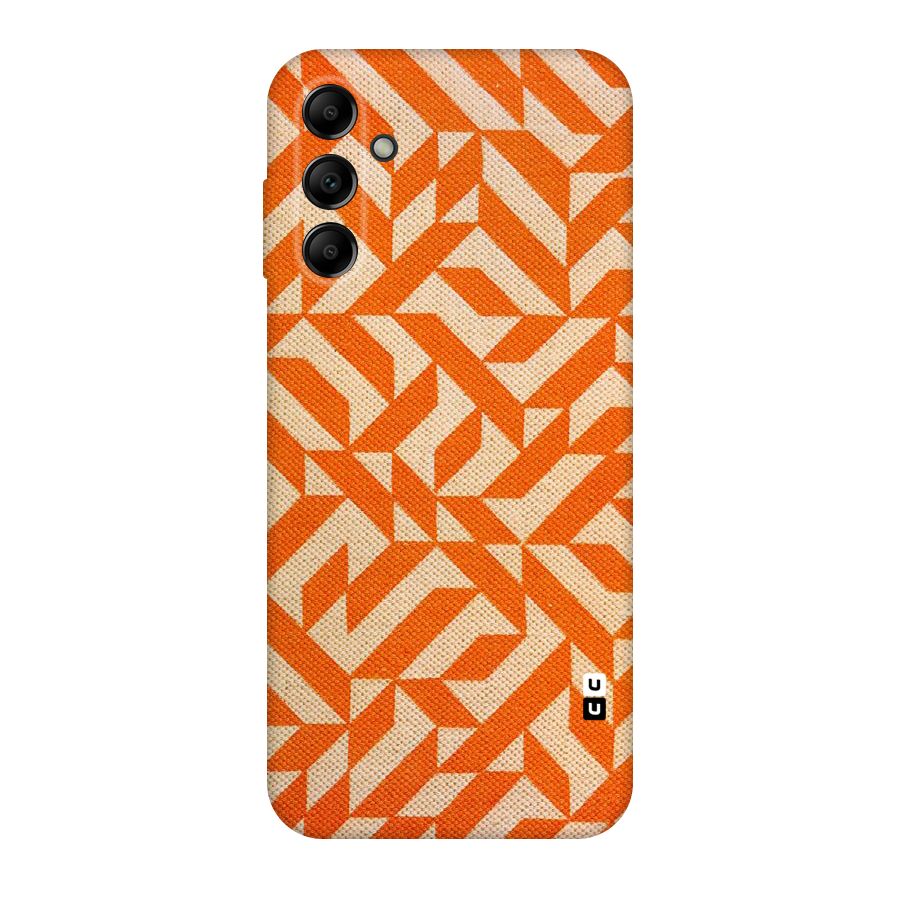 Orange Beige Pattern Original Polycarbonate Back Case for Galaxy A14 5G