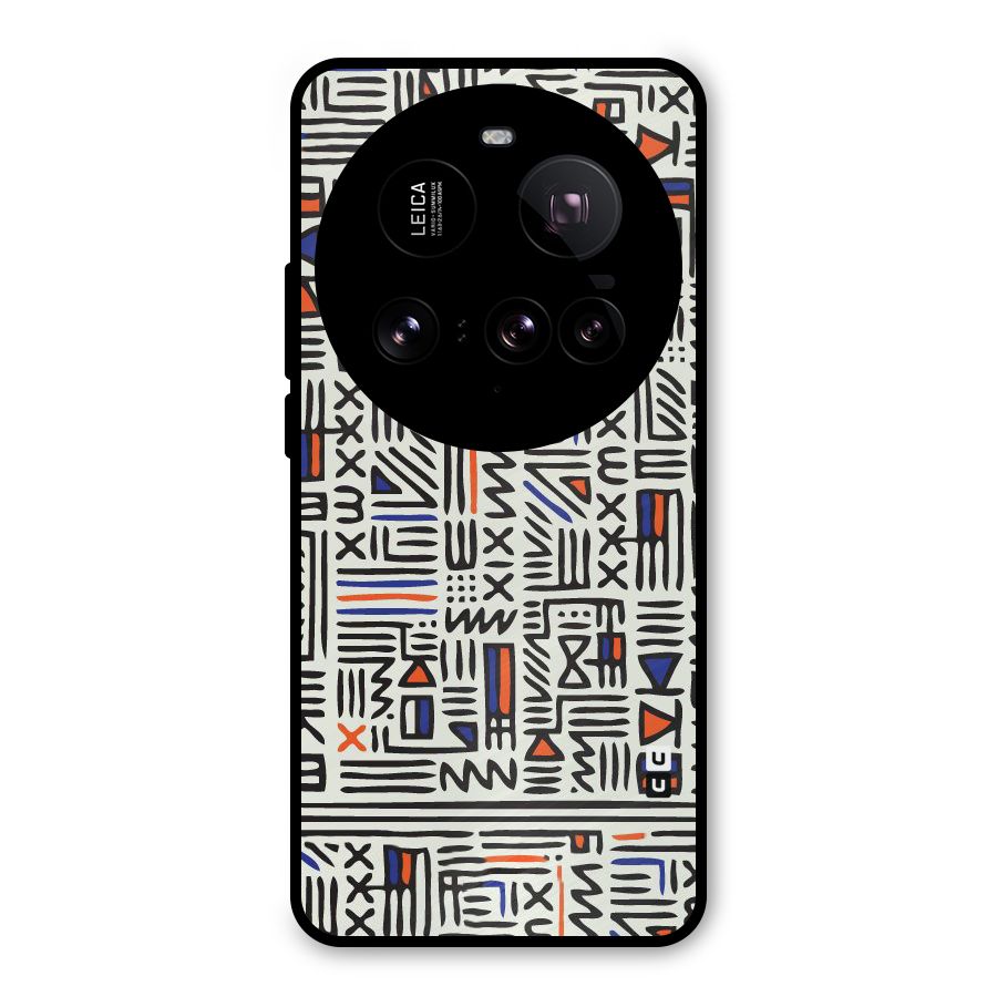 Orange Blue Number Metal Back Case for Xiaomi 15 Ultra