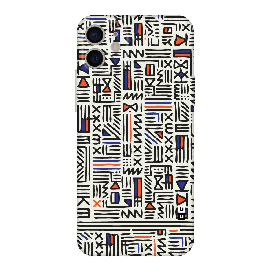 Orange Blue Number Original Polycarbonate Back Case for iPhone 11