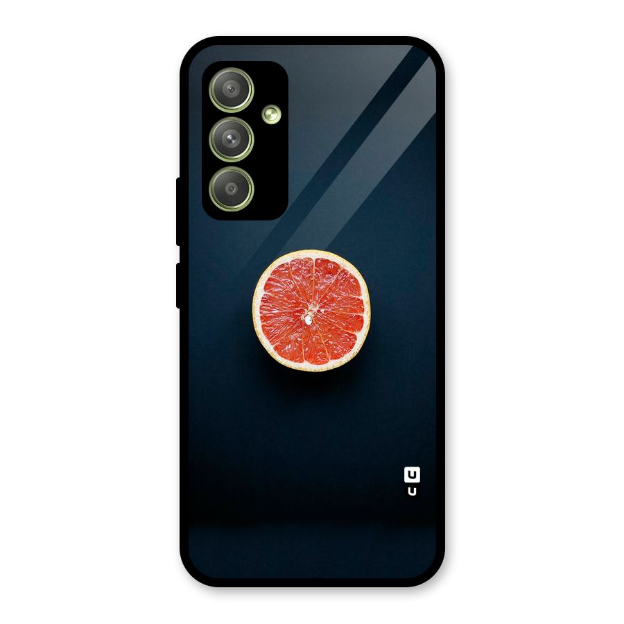 Orange Design Glass Back Case for Galaxy A54