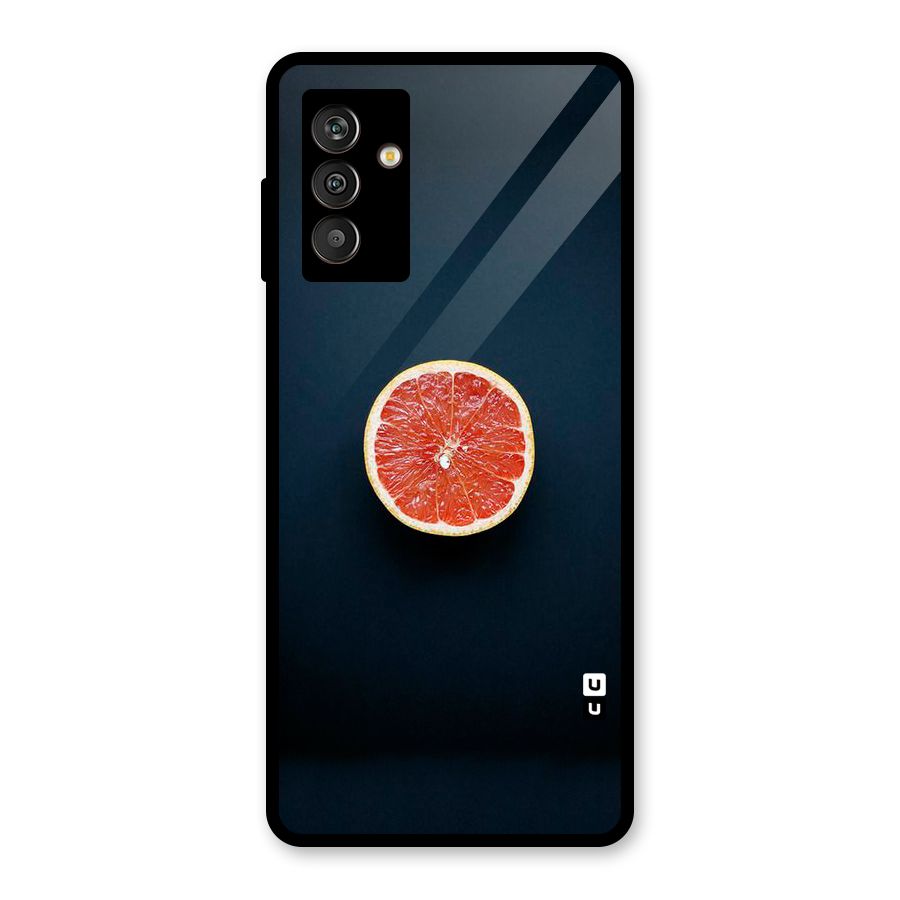 Orange Design Glass Back Case for Galaxy M13