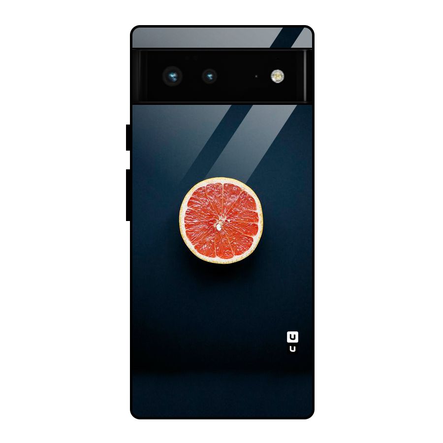 Orange Design Glass Back Case for Google Pixel 6