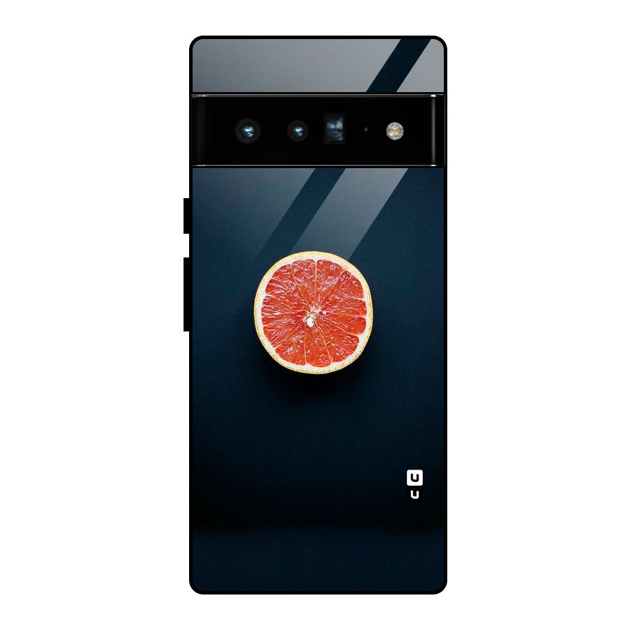 Orange Design Glass Back Case for Google Pixel 6 Pro