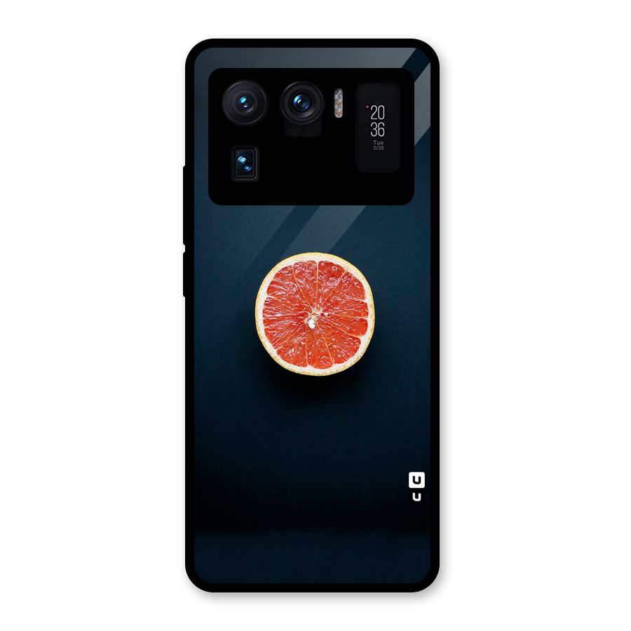 Orange Design Glass Back Case for Mi 11 Ultra