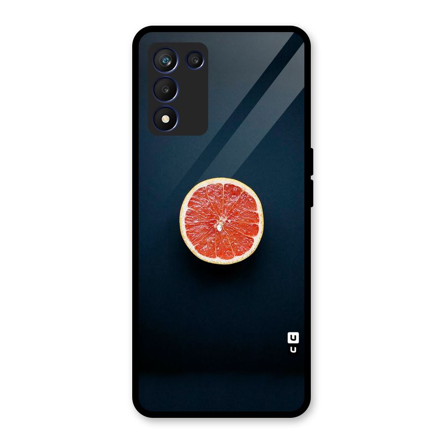 Orange Design Glass Back Case for Realme 9 5G Speed