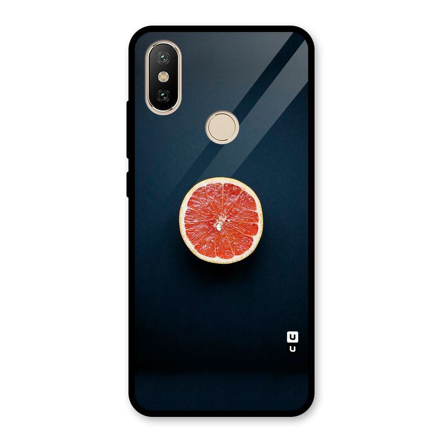 Orange Design Glass Back Case for Redmi A2