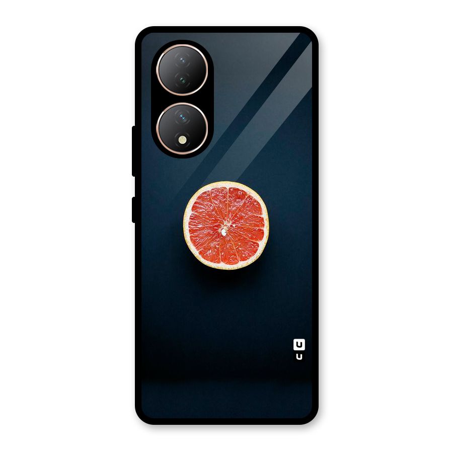 Orange Design Glass Back Case for Vivo Y100A