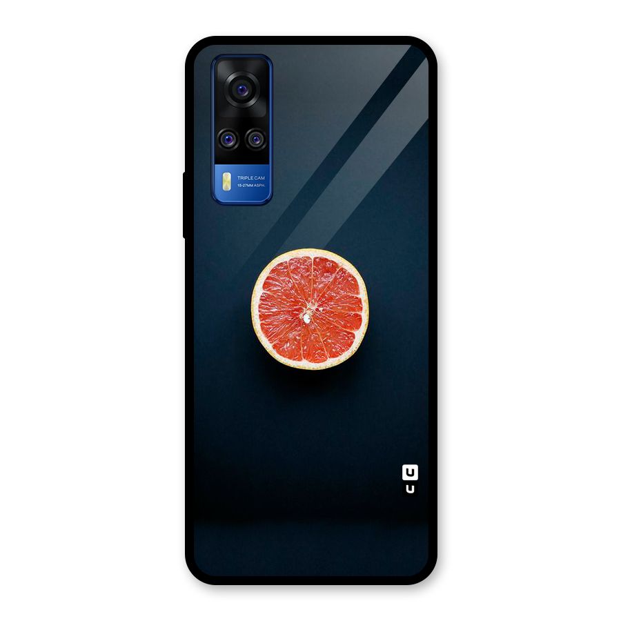 Orange Design Glass Back Case for Vivo Y31