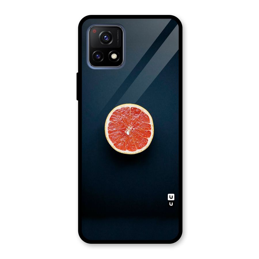 Orange Design Glass Back Case for Vivo Y72 5G