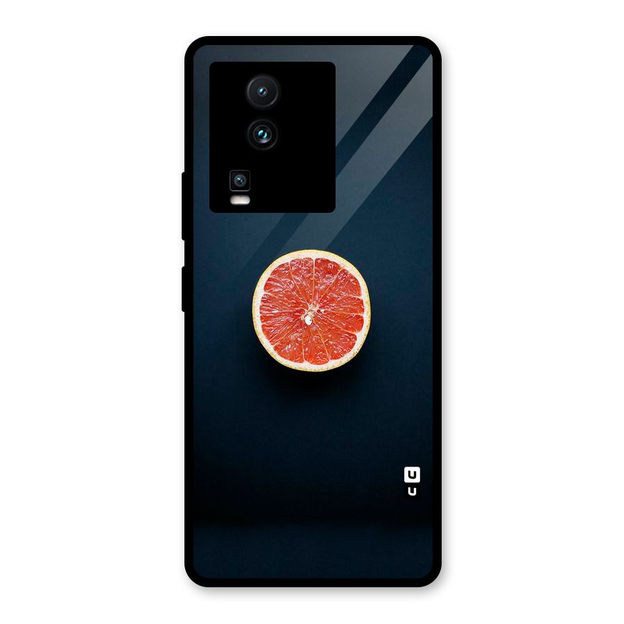 Orange Design Glass Back Case for Vivo iQOO Neo 7 Pro