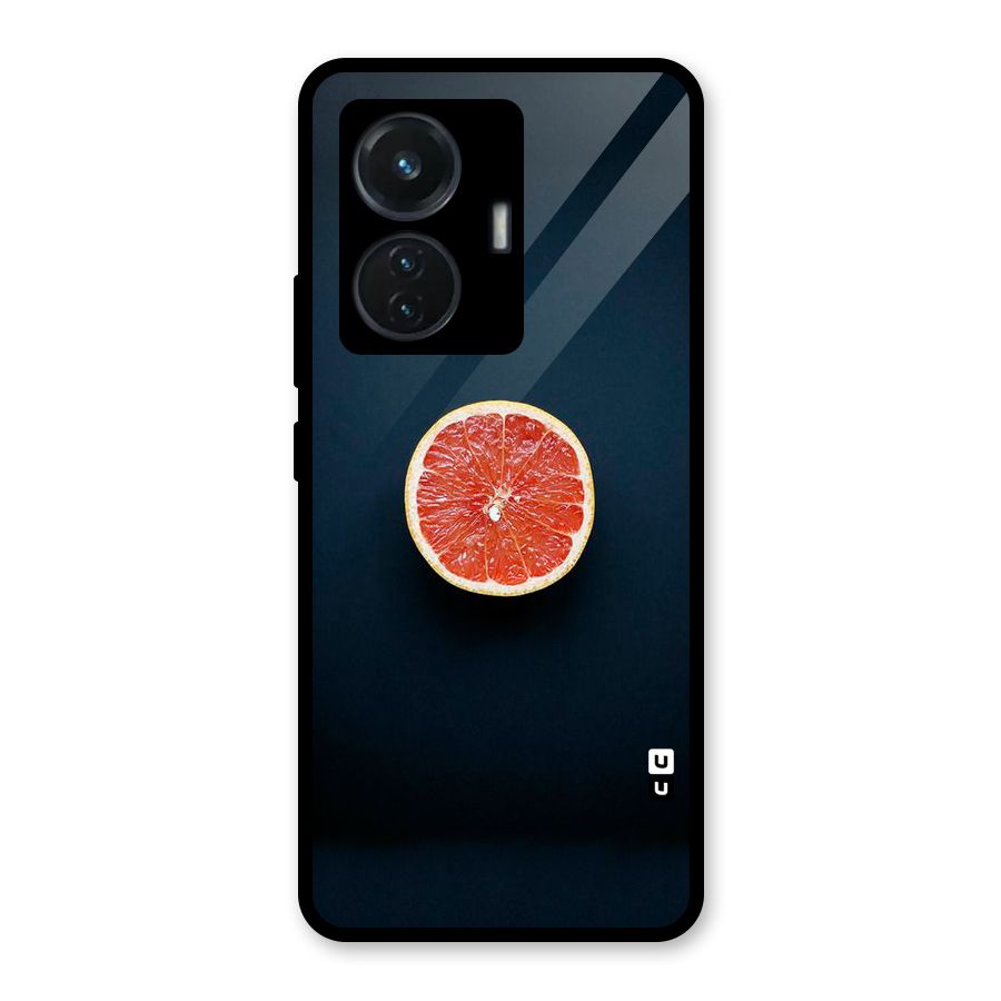 Orange Design Glass Back Case for iQOO Z6 44W