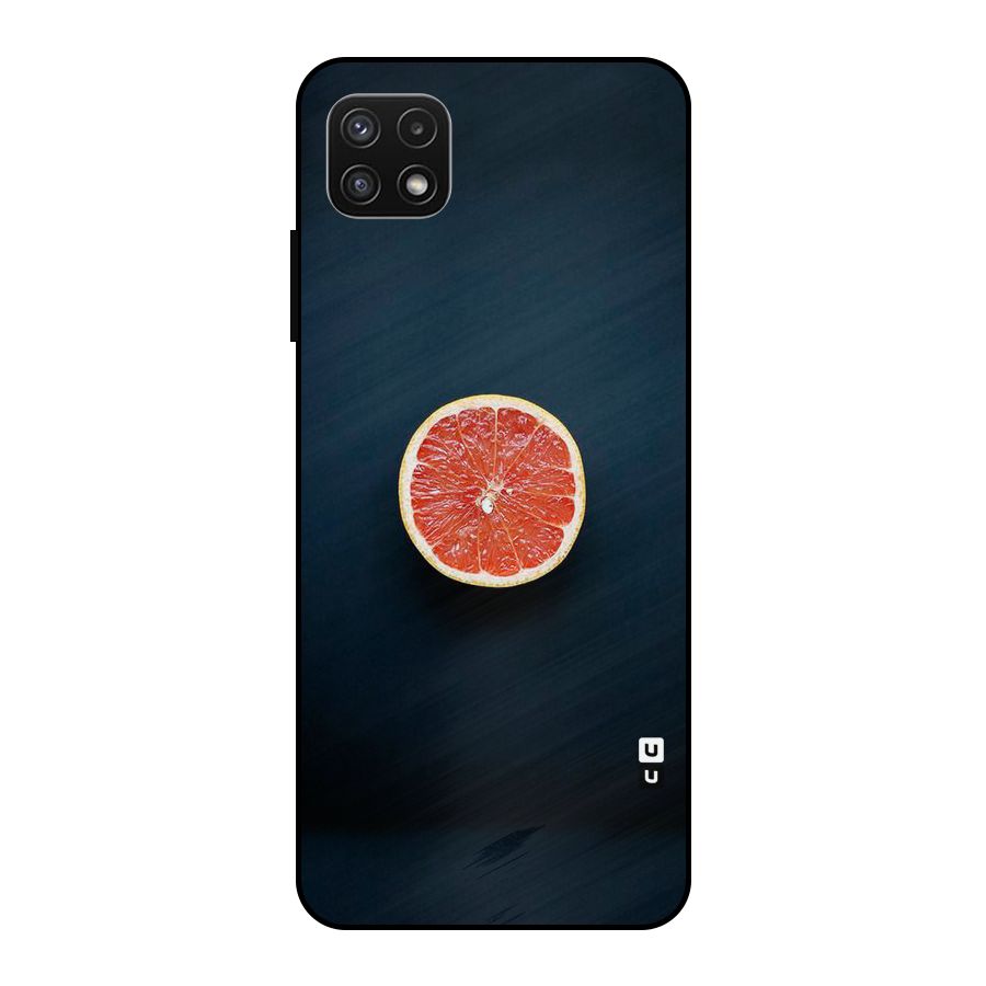 Orange Design Metal Back Case for Galaxy A22 5G