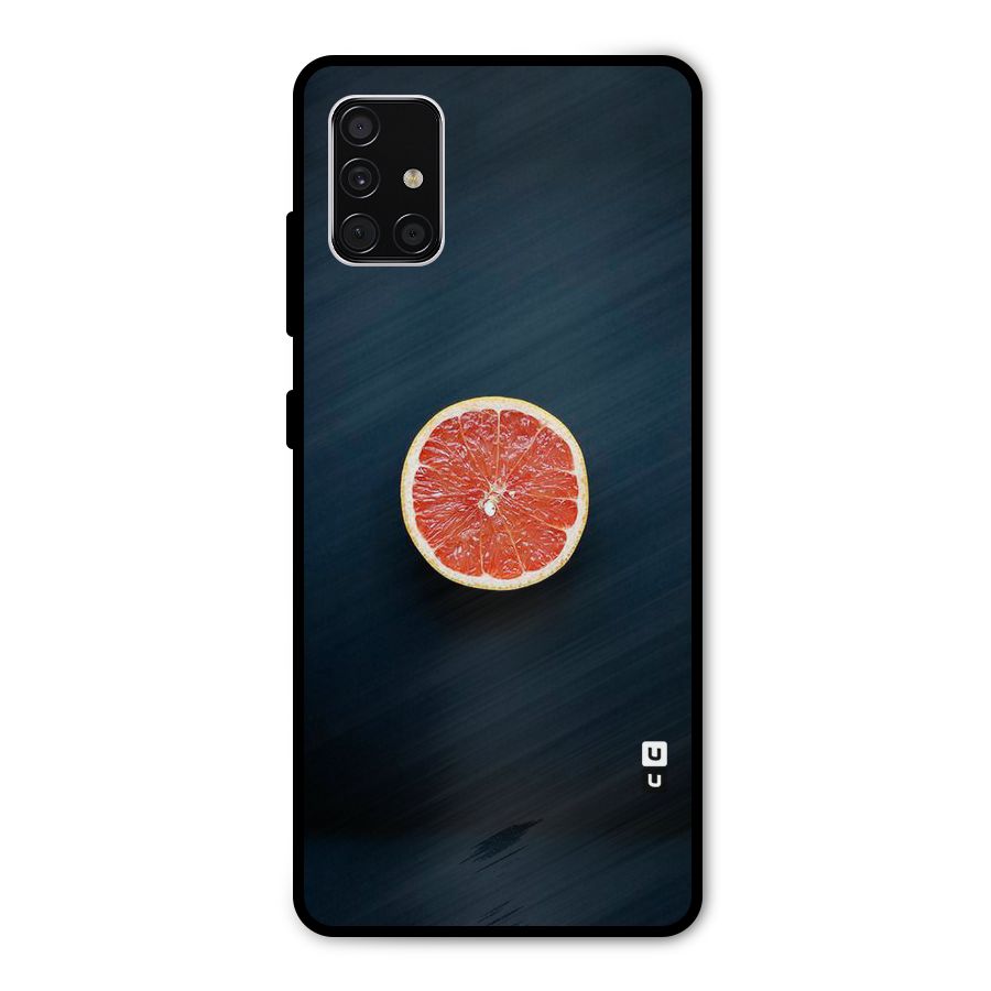 Orange Design Metal Back Case for Galaxy A51