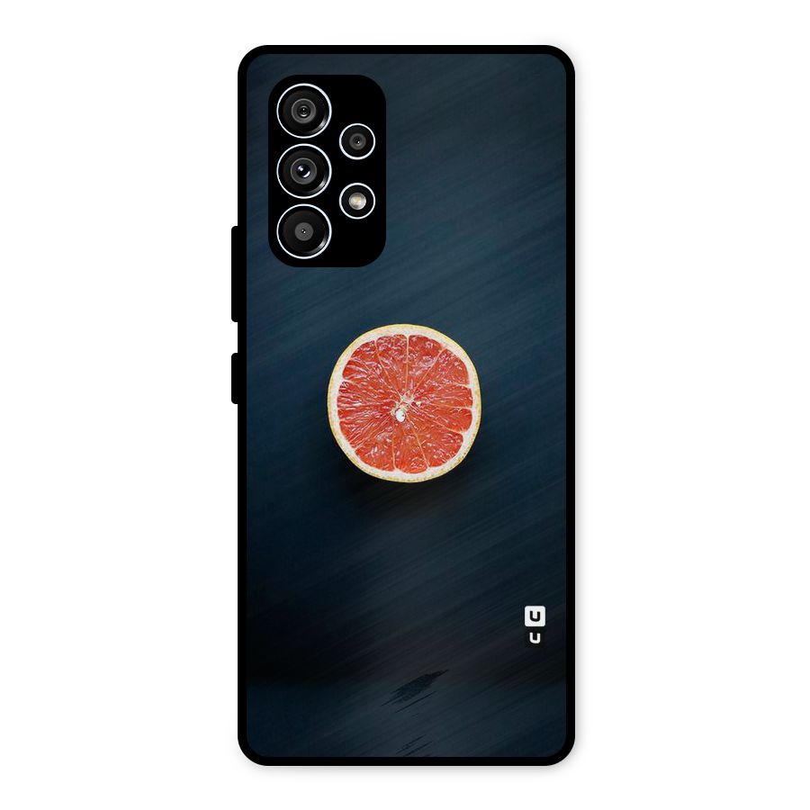 Orange Design Metal Back Case for Galaxy A53 5G