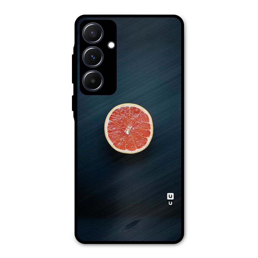 Orange Design Metal Back Case for Galaxy A55
