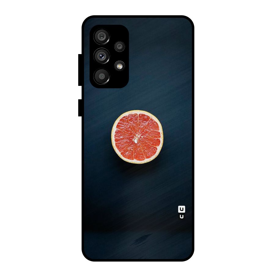 Orange Design Metal Back Case for Galaxy A73 5G