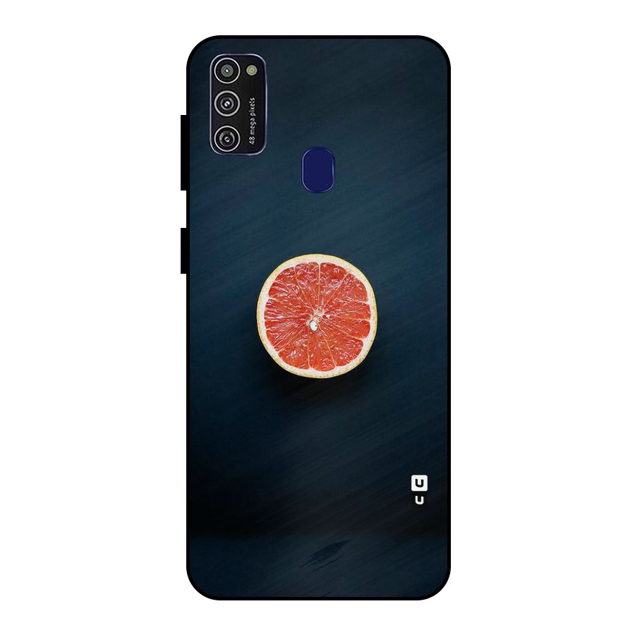 Orange Design Metal Back Case for Galaxy M21
