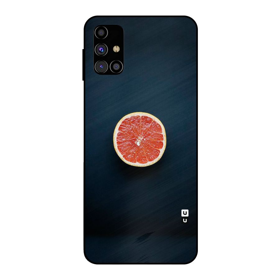 Orange Design Metal Back Case for Galaxy M31s