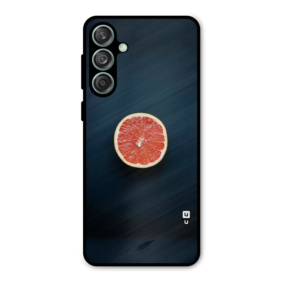 Orange Design Metal Back Case for Galaxy M55 5G