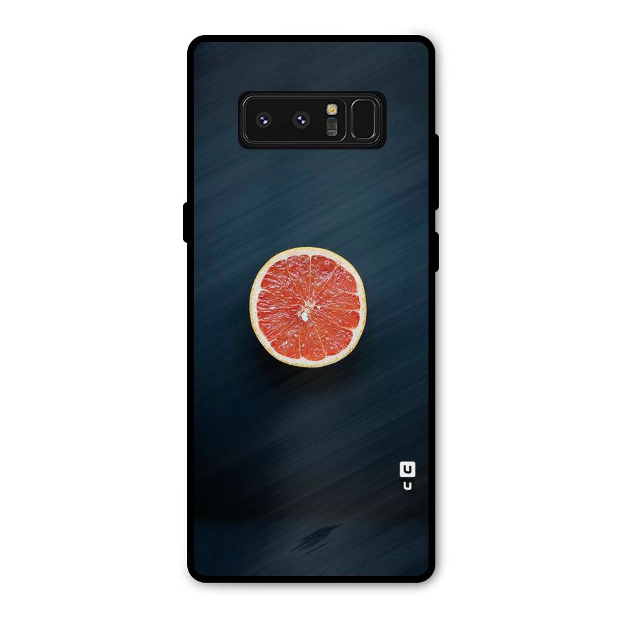 Orange Design Metal Back Case for Galaxy Note 8