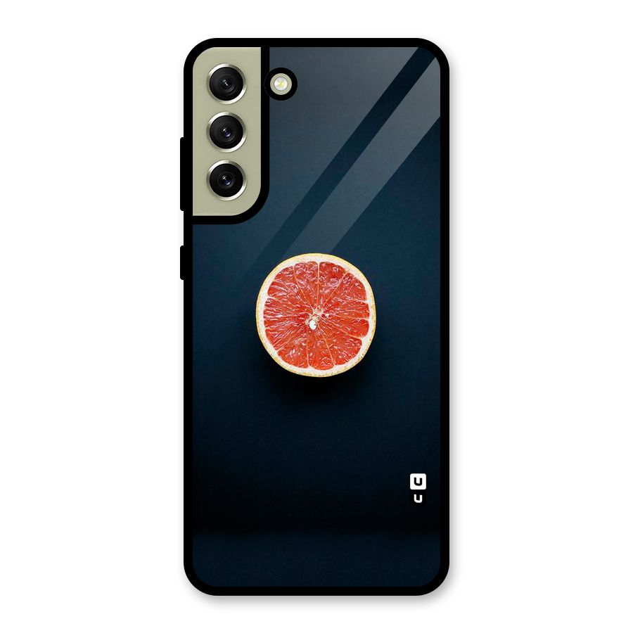 Orange Design Metal Back Case for Galaxy S21 FE 5G (2023)
