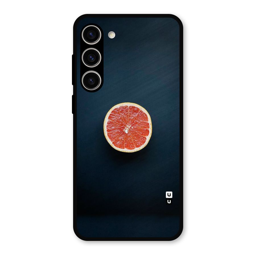 Orange Design Metal Back Case for Galaxy S23 Plus