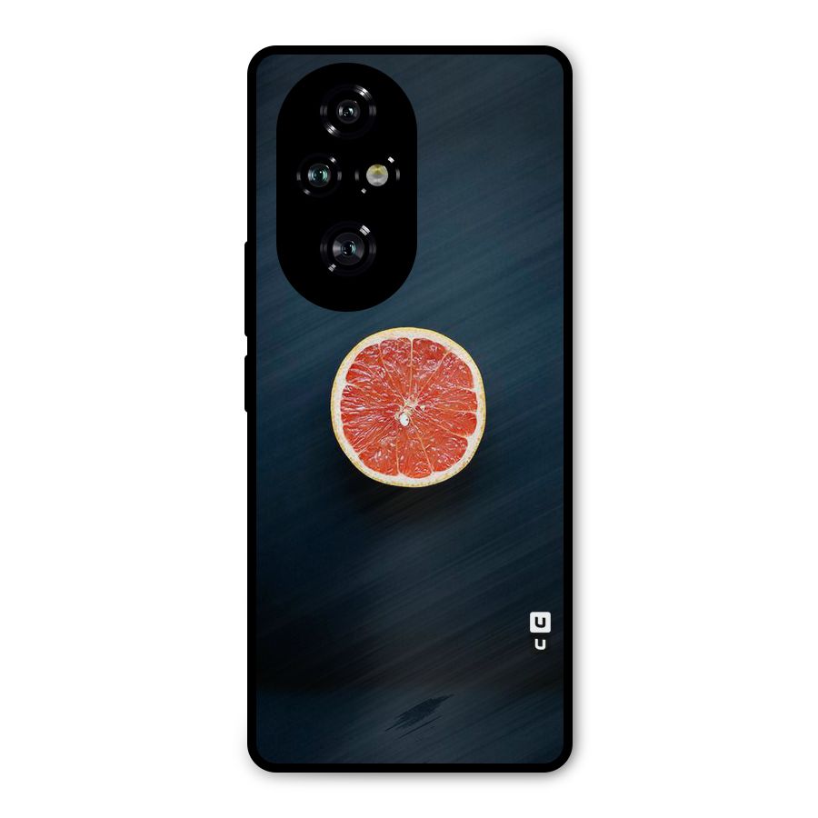 Orange Design Metal Back Case for Honor 200 Pro