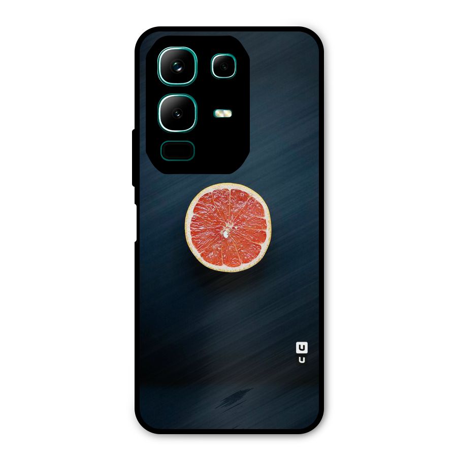 Orange Design Metal Back Case for Infinix Note 50x